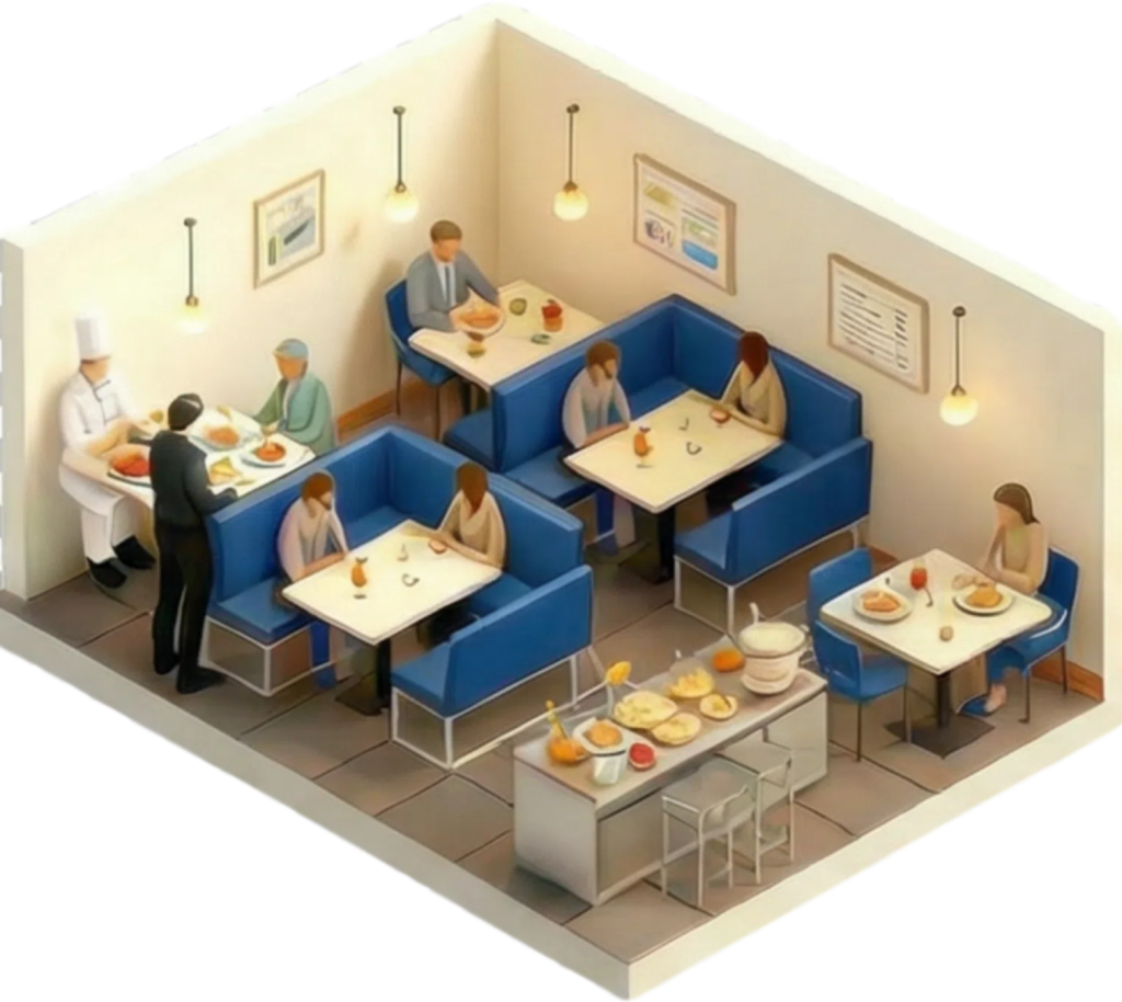 Restaurant dining area